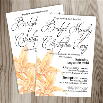 5x7 Invitation 1 Sided - Uncoated w/ Env.